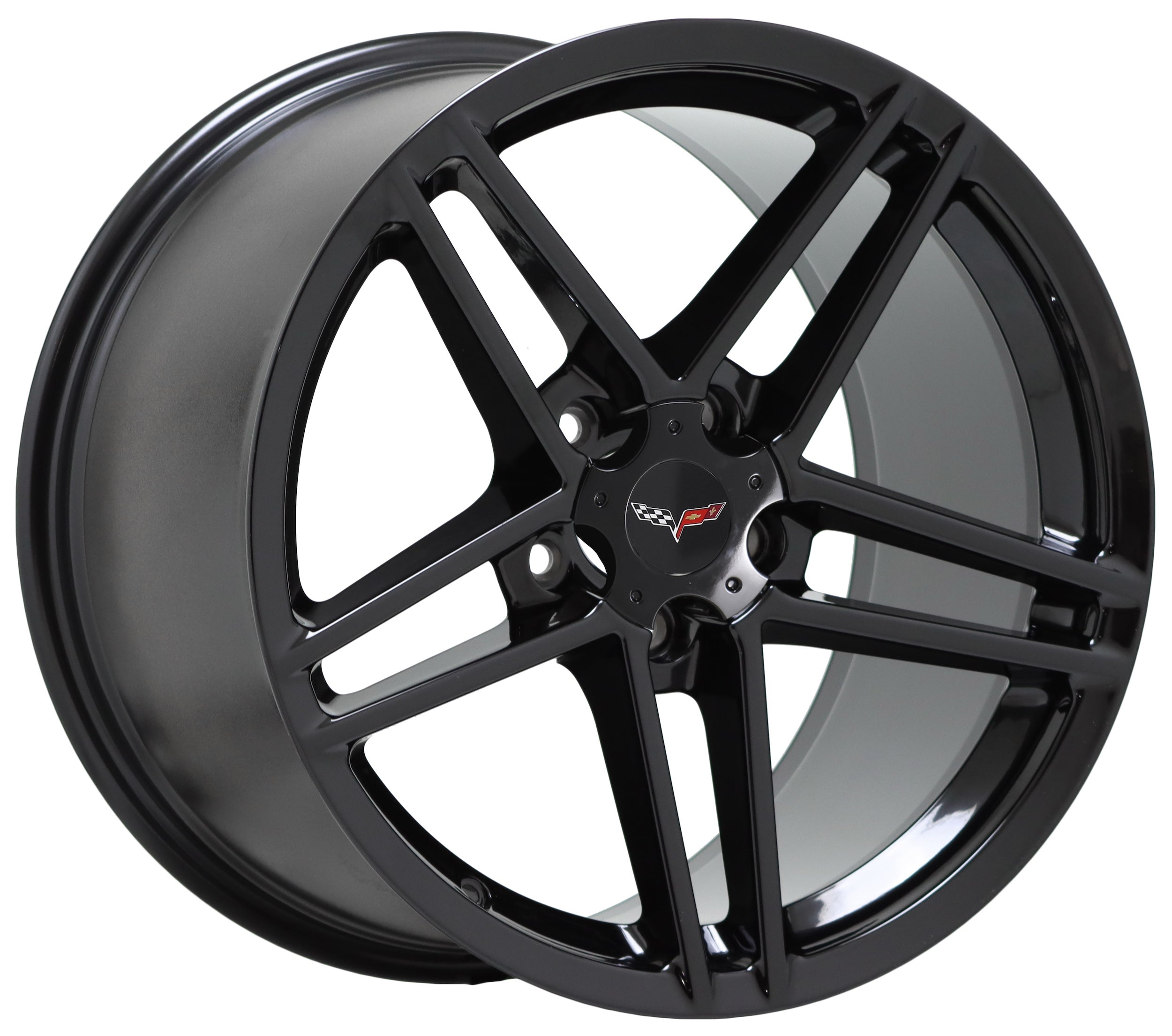 19x12 Corvette Z06 Gloss Black wheel rim Factory OEM GM 5107